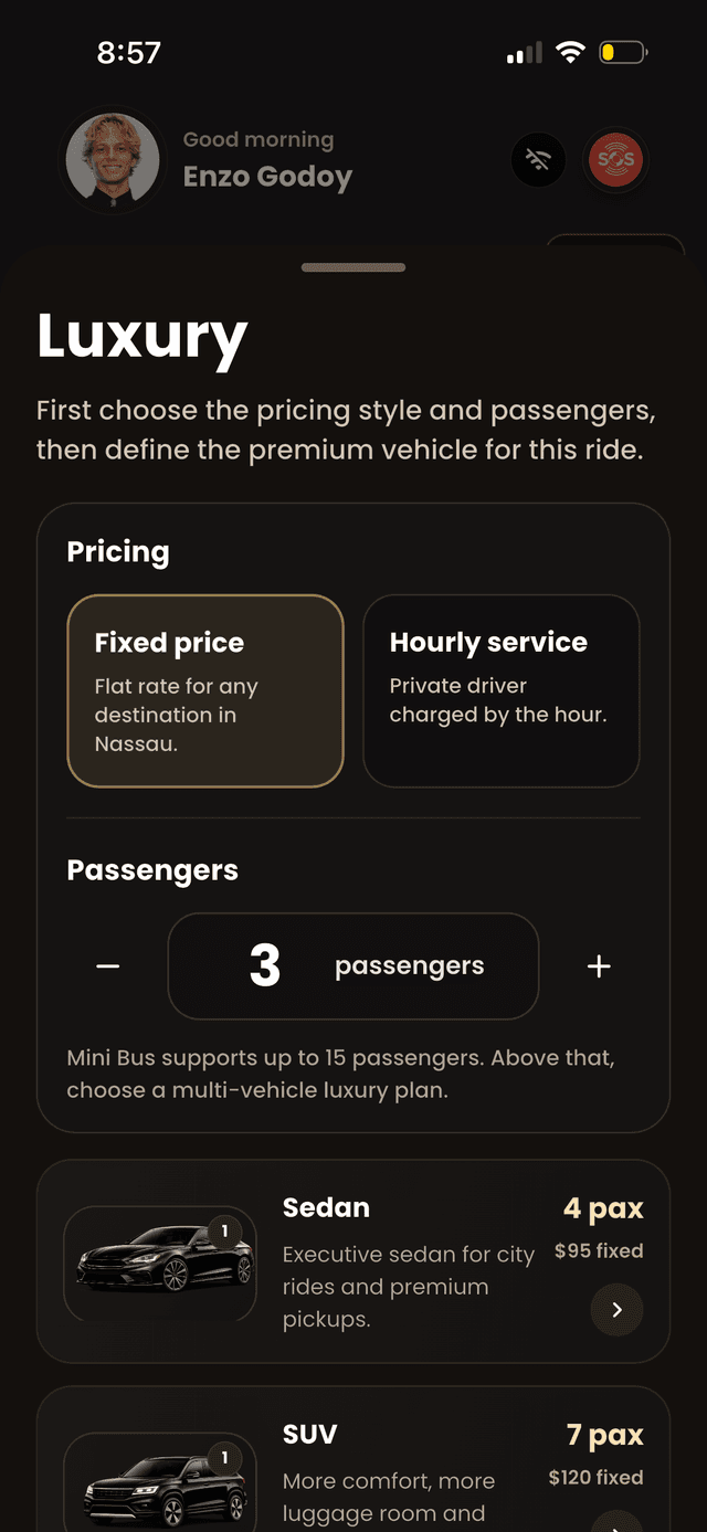 HOP — Luxury ride selection